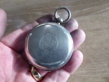 MANCHESTER MAKER MAYO ANTIQUE SOLID SILVER FUSEE GENTS POCKET WATCH  DATE C 1885