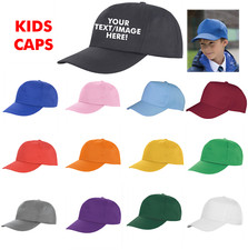 KIDS BASEBALL CAPS - PLAIN or