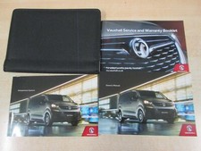 VAUXHALL VIVARO HANDBOOK & WALLET 2018-2020 ,cd navigation book ..+ SERVICE BOOK