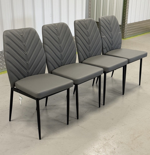 Set grey upholstered - set, 4