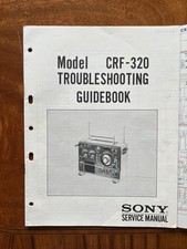 Sony CRF 320 Shortwave Radio Original Service Manual troubleshooting guidebook