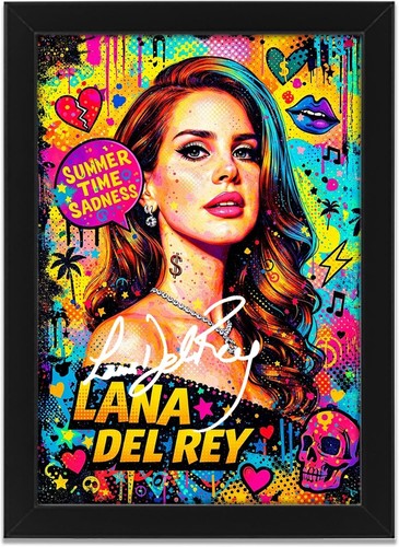 Lana del rey signed poster - del,