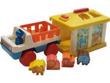 CHICCO Vintage Animal Shape Sorting Truck Toy Made in Italy