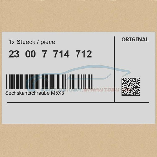 Genuine bmw 23007714712 hex - -,