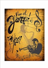 Jazz Music Retro Style Metal