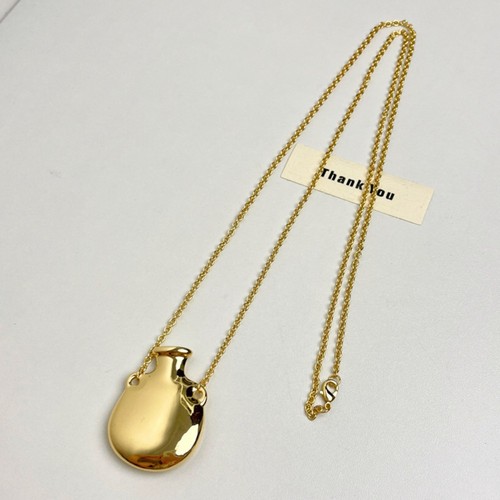 Gold color metal - metal, necklace