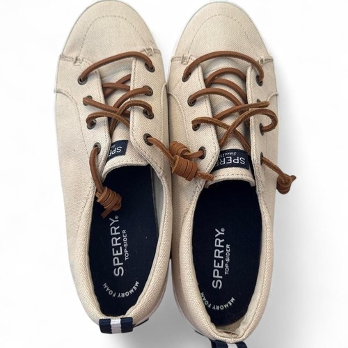 Sperry women cream - and, tan