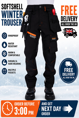Men winter softshell work - winter,