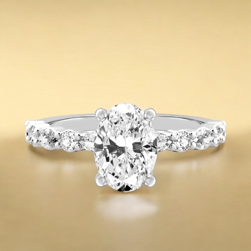 Diamond platinum ring - diamond,