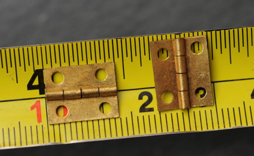 Vintage tiny brass - tiny, pair