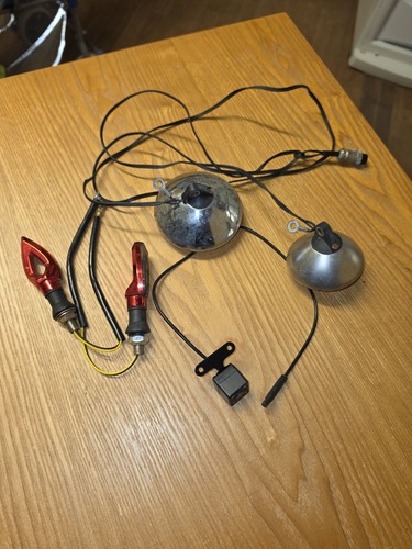 Pair circular chrome auxiliary - pair,