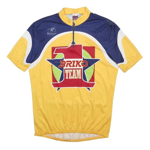 Briko mens yellow blue graphic - yellow,