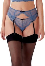 Sexy Blue Suspender Belt Size