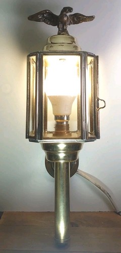 Antique brass wall lamp - antique, with