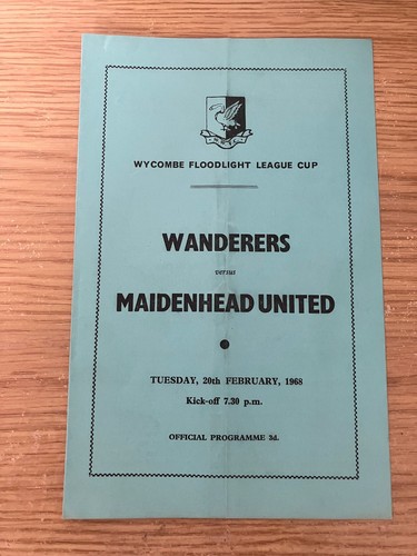 Wycombe wanderers maidenhead - wycombe,