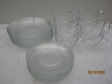 vintage 24 piece arcoroc clear