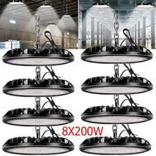 8x 200W LED High Bay Light UFO