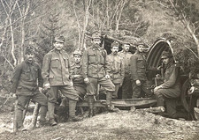 ORIGINAL! WW1 AUSTRIA-HUNGARY KUK MOUNTAIN GUN EMPLACEMENT PHOTO POSTCARD RPPC