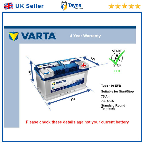 Efb car battery e46 - e46, varta