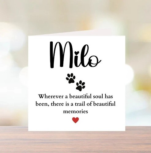 Personalised pet bereavement - personalised,