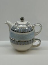 James Sadler Tea Set For One Teapot And Cup Quindau Geometric Design
