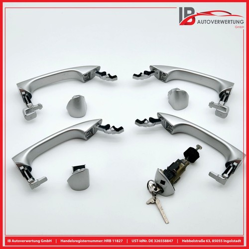 Door handle set with lock - set,