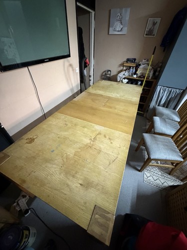 Extending dining table oak - extending,