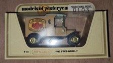 MATCHBOX YESTERYEAR Y-12 1912 FORD MODEL T 'GLADSTONE POTTERY MUSEUM' CODE 2/3