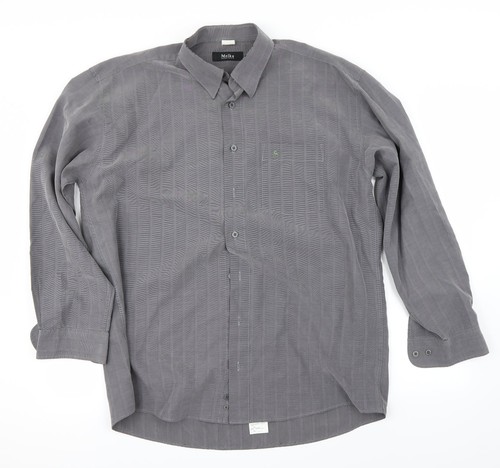 Melka mens grey button - mens, button-up