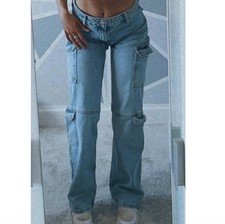 Zara cargo jeans with belt - size 6 THE most gorgeous jeans