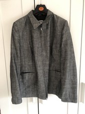 Hucke grey Linen zip Shirt