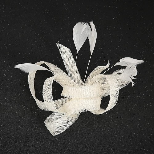 Feather fascinator wedding - ,