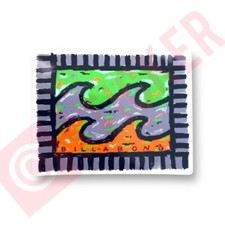 1980s Billabong Premium Surf Sticker Green Surfing Surfboard VW Vintage Camper