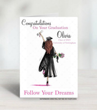 personalised Graduation card