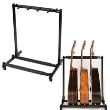 Black 3 Way Multi Guitar Rack
