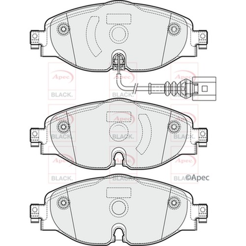 Brake pads set - brake, golf