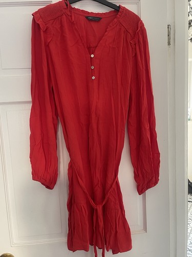 Ladies red long sleeved - m&s,