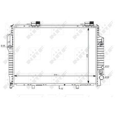 1X NRF RADIATOR ENGINE COOLING