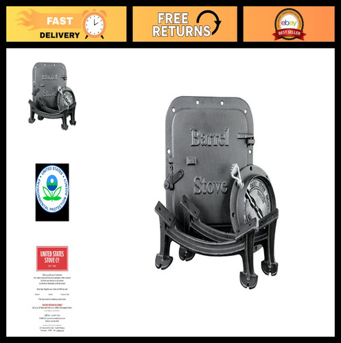 Medium barrel camp stove - camp, kit