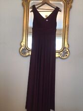 ISSA London PLUM Long EVENING Dress SIZE 10