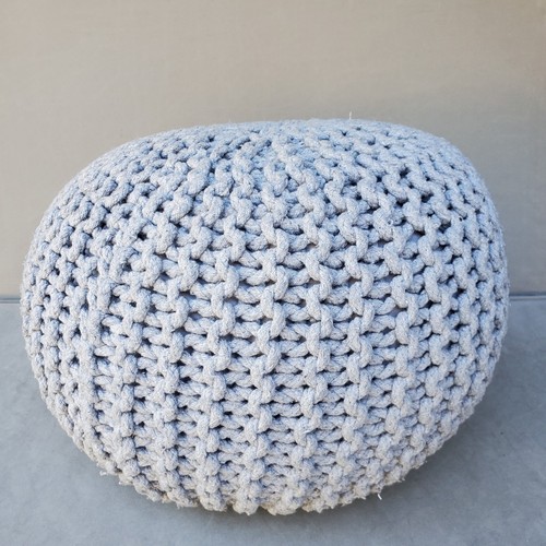 Round pouf ottoman - 18”,