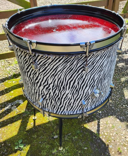Drum side table - african, style