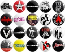 20 x Punk Rock Bands BUTTON