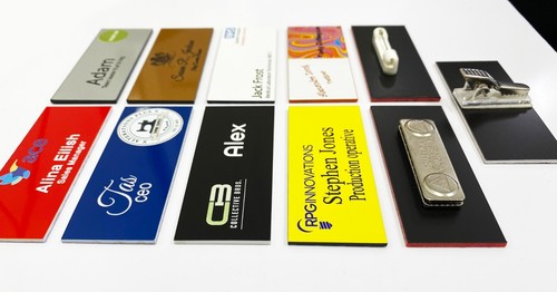 Printed staff name badges - staff,
