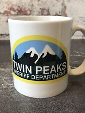 Twin Peaks Sheriffs Department Agent Cooper TV Show David Lynch White Mug