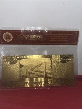 Gold BANKNOTE 99.9%24k Carat  Gold