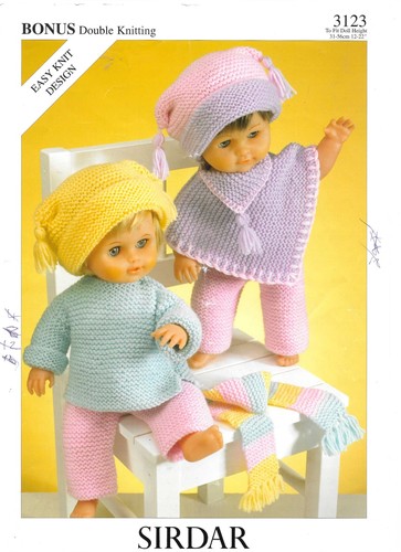 Easy knit doll outfits - easy,