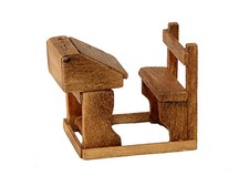1/48 DOLLS HOUSE FURNITURE (ready-made) - School Desk by Herdwick Landscapes