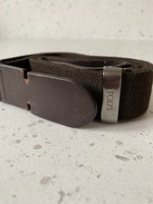 TODS Brown Fabric Elastic Belt One Size (ref 10)