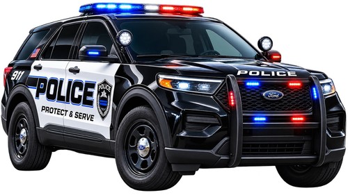 Police car wide - car,